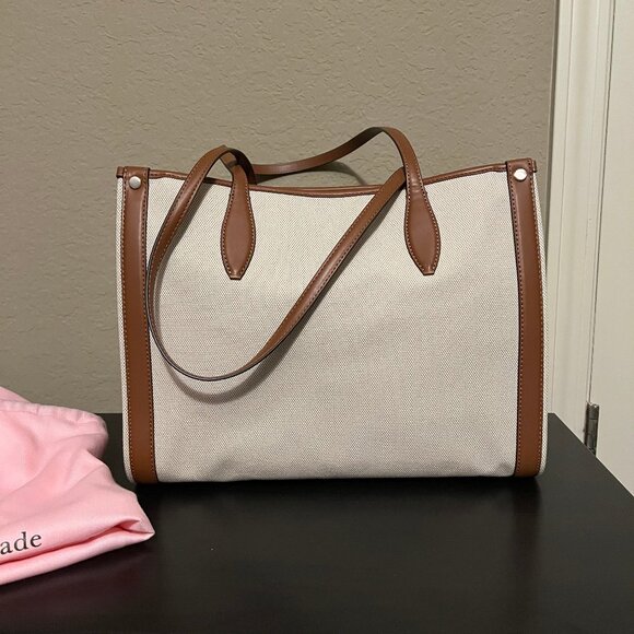 NWOT auth KATE SPADE Hisbiscut Medium Tote *special Hawaii edition* - Picture 3 of 6